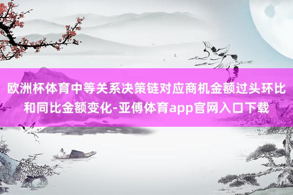 歐洲杯體育中等關系決策鏈對應商機金額過頭環比和同比金額變化-亞傅體育app官網入口下載